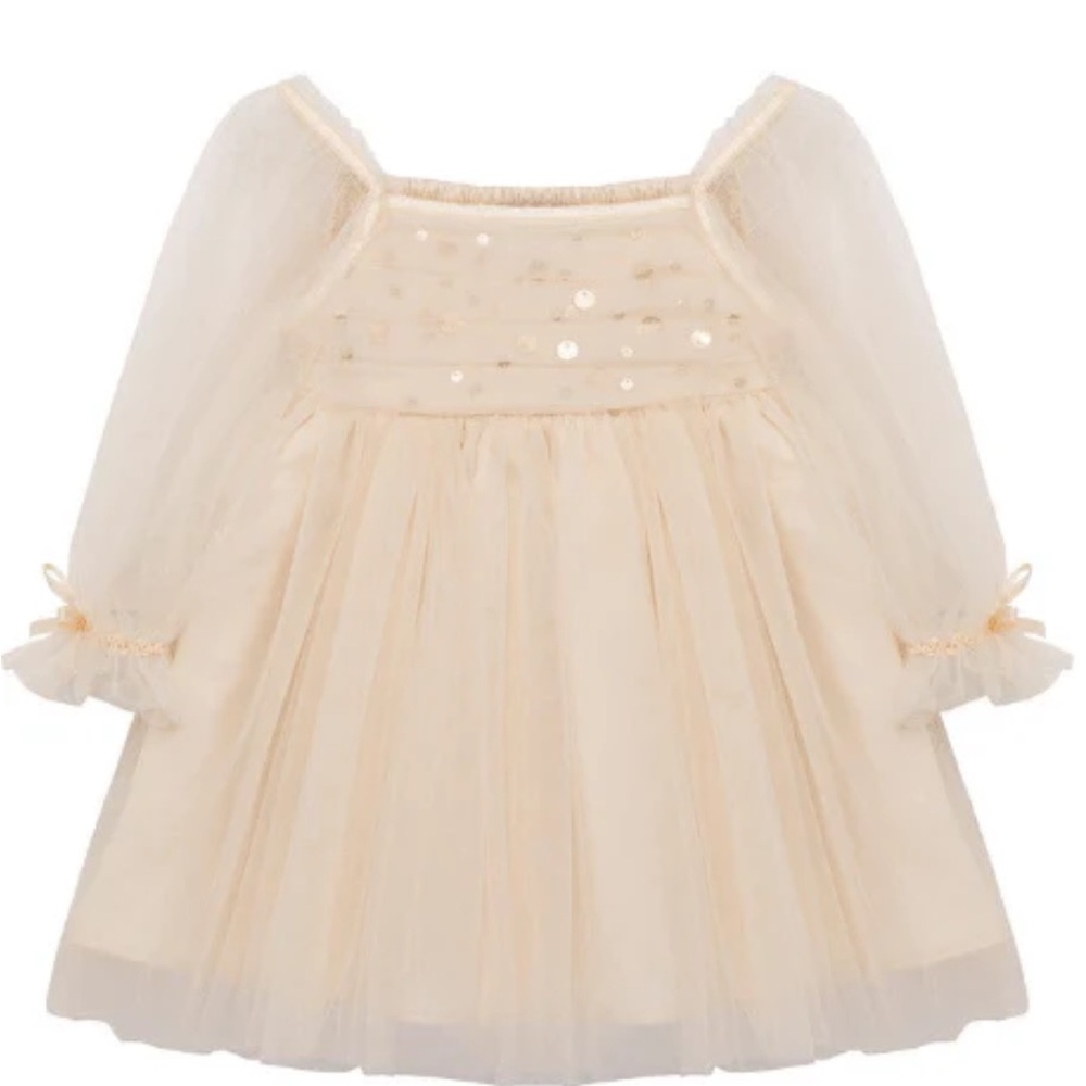 Chic Cream Tulle Dress